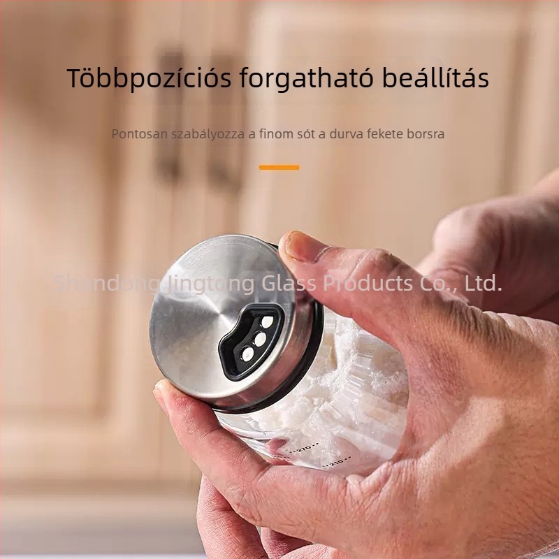 Magas hőállóságú boroszilikát üveg fűszertartók – konyhai só- és MSG tartályok, grillezéshez