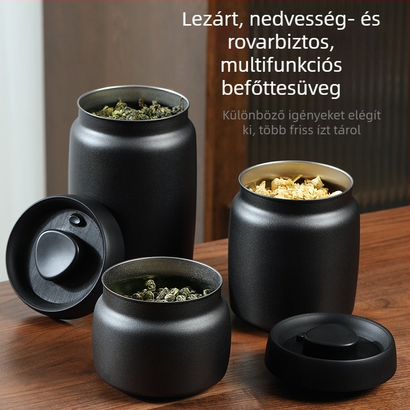 Rozsdamentes acél teátároló kanna vákuumzárással, élelmiszer-minőségű, nagy kapacitású a kávé és ételek tárolásához