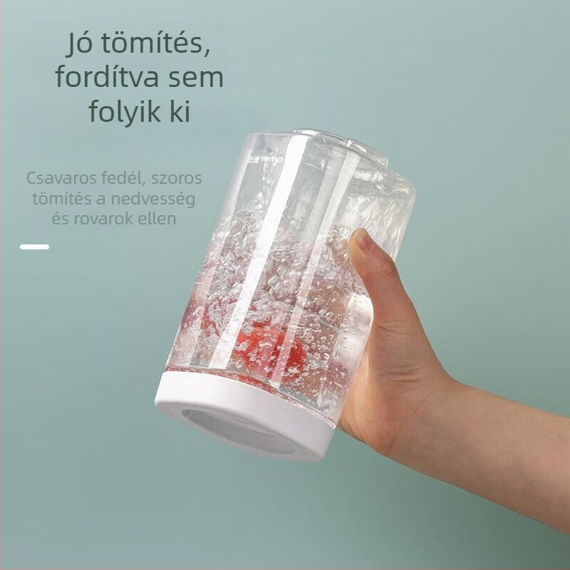 Camellia Berger Egymásra helyezhető, zárható átlátszó műanyag tárolóedény – konyhai tárolás nassolnivalók és diófélék számára