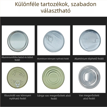 Élelmiszer-minőségű fémdoboz teához, kávéporhoz, háziállatok tejporához, szilárd élelmiszerekhez és matcha porhoz