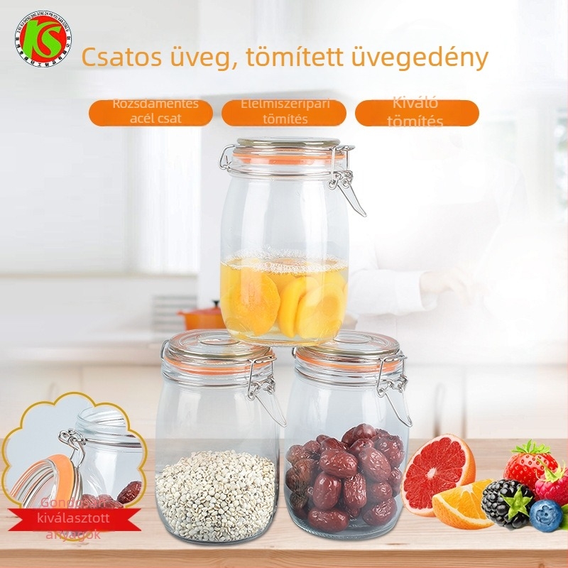 Csatos üveg, 500 ml, lekvárhoz, savanyúsághoz és erjesztéshez