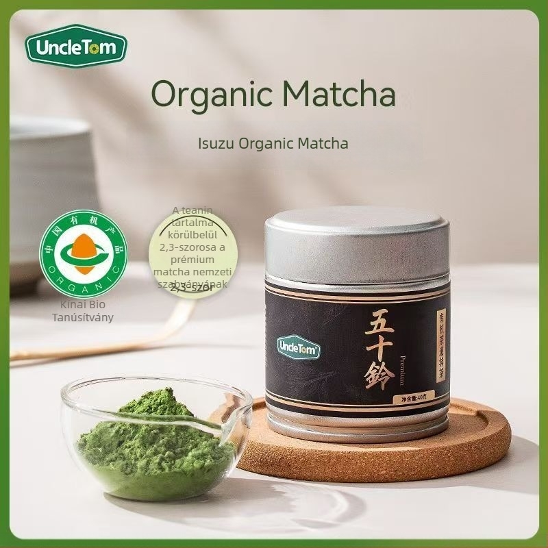 Matcha por doboz, kör alakú fémdoboz, nedvességálló, élelmiszer-minőségű, zárt