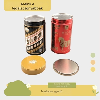 50 g Matcha por fémtartály, könnyen nyitható fedéllel, testreszabható teás doboz