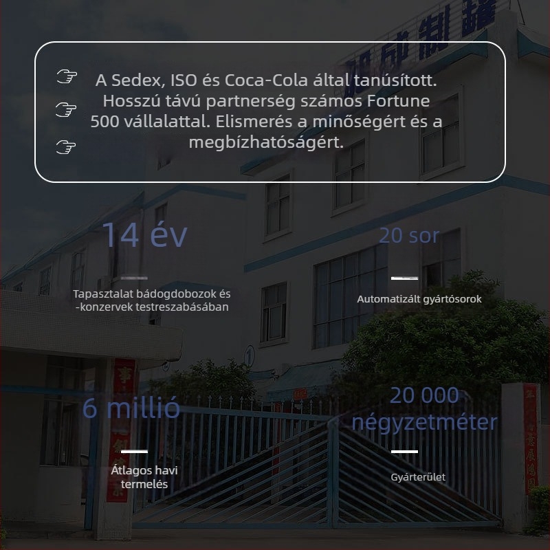 Személyre szabott kör alakú fémdoboz fedéllel, üres doboz általános csomagoláshoz