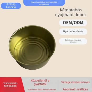 Xinlong Két részes konzervdoboz tinplatinából tonhalhoz, marhahúshoz és bárányhoz