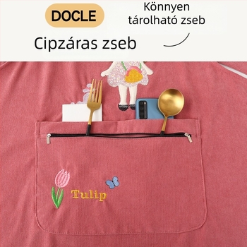 Női, ujjatlan vízálló konyhai kötény, munka és catering, virágüzlet számára; testreszabható nyomtatás