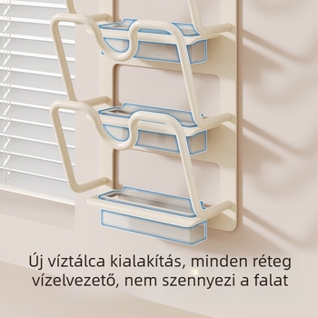 Fali konyhai szervező vágódeszkákhoz és fedőkhez, több szintes