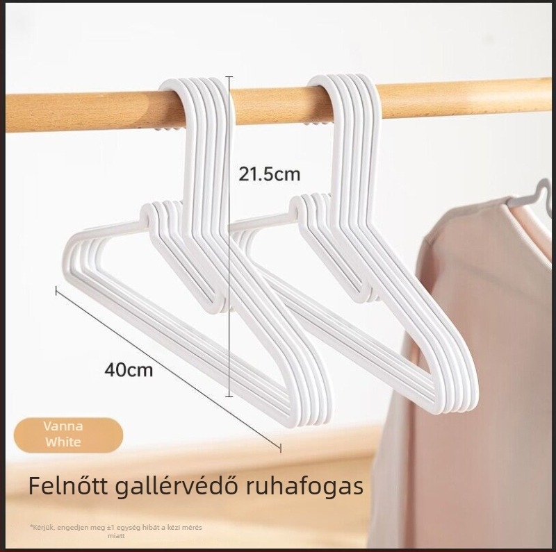 Shun Yi műanyag ruhaakasztó otthoni használatra, minimalist dizájn varrat nélküli, többfunkciós szárítórács, gallérvédő