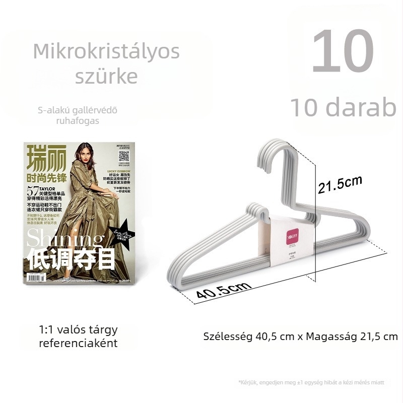 Shun Yi műanyag ruhaakasztó otthoni használatra, minimalist dizájn varrat nélküli, többfunkciós szárítórács, gallérvédő