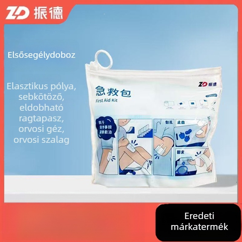 Zhende hordozható elsősegély-készlet ZIP-zsákkal öt kiegészítővel, trauma sürgősségi és mindennapi ellátáshoz