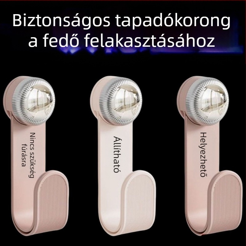 Krém színű forgó falra szerelhető konyhai tároló, perforált kivitelben, fedők és vágódeszkák tárolására