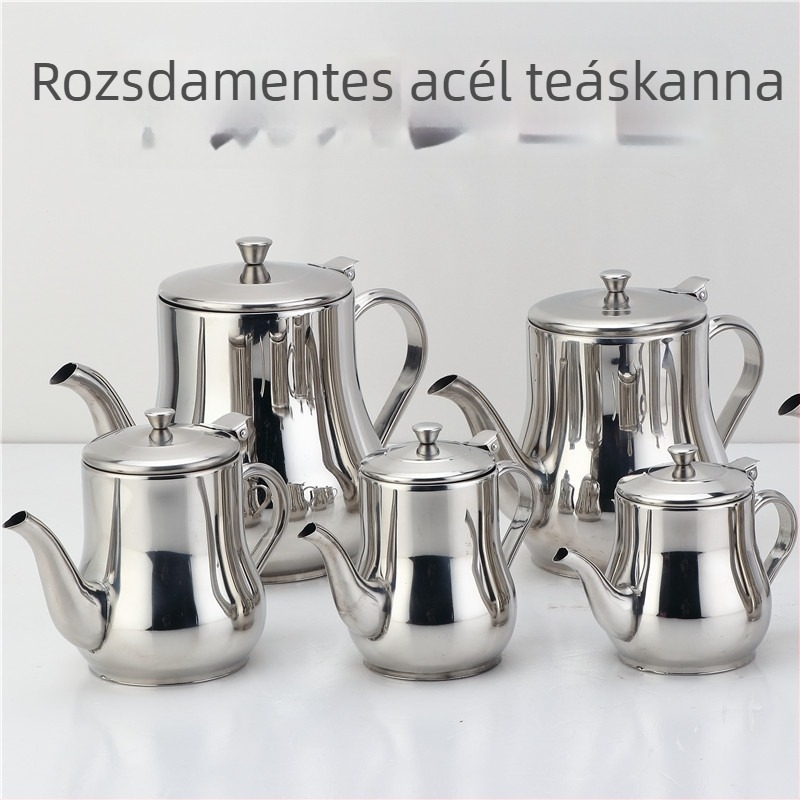 Rozsdamentes acél olajtartó kanna szivárgásmentes kifolyóval, olajhoz és szójaszószhoz