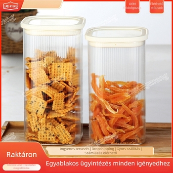 Üveg tárolóedény szilikon zárófedelemmel – konyhai tartó teához, szárított mandarinhéjhoz és gabonafélékhez