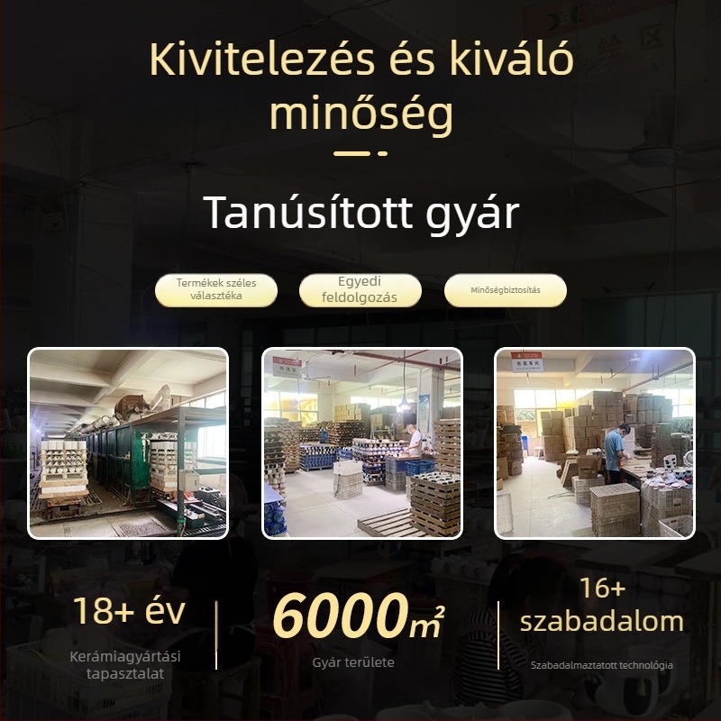 Prémium kerámia teás doboz bambusz fedővel, kis méretű, zárt, otthoni teafogyasztásra, egyedi logóval