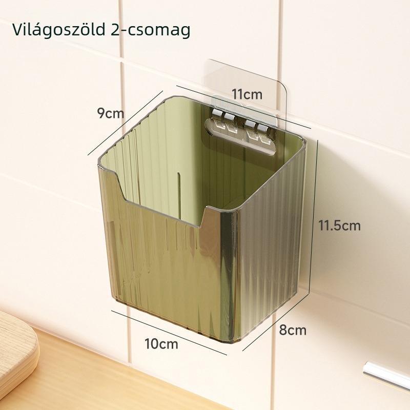 Fali konyhai tárolópolc hagyma, gyömbér, fokhagyma és fűszerek számára; helytakarékos megoldás