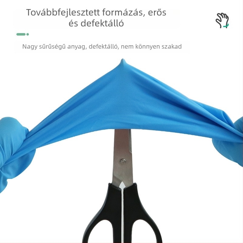 Yingke egyszer használatos nitril kesztyűk, meghosszabbított hosszúságú, háztartási higiénéhez, mosogatáshoz, konyhai használatra, tartós, vízálló, élelmiszer-minőségű