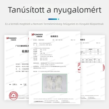 Helper PVC egyszer használatos kesztyűk, átlátszó kesztyűk konyhai és mosogatási felhasználásra, 100 darabos doboz, vízálló és foltálló