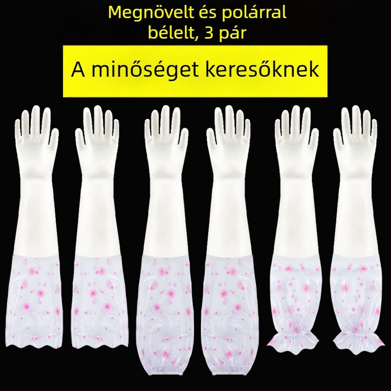 A5L konyhai latex kesztyűk, vékonyak, nőknek, vízállóak, mosogatáshoz, négy évszakos háztartási használatra