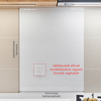 Mágneses falra szerelhető tároló, lágy textil felülettel és zománcozott felülettel, perforált panelek helyettesítője, furatmentes rögzítés