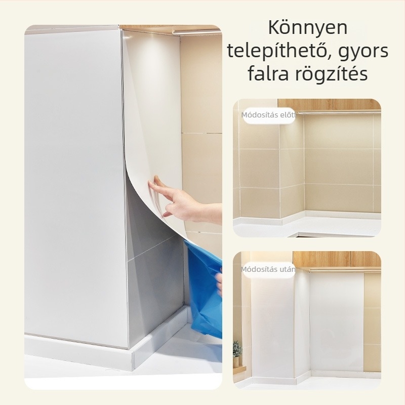 Mágneses falra szerelhető tároló, lágy textil felülettel és zománcozott felülettel, perforált panelek helyettesítője, furatmentes rögzítés