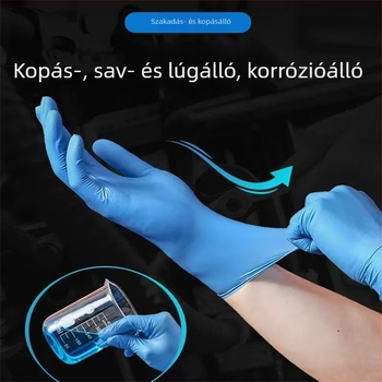 Egyszer használatos nitril kesztyűk, vastagított kompozit nitril, szintetikus nitril, védőkesztyű kozmetikai és tetoválási alkalmazásokhoz, nagykereskedelem