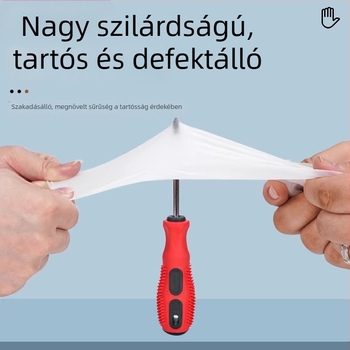 Egyszer használatos PVC kesztyű élelmiszer-minőségű gumialapú nitril-kompozit, átlátszó, vízálló és olajálló, tartós főzéshez, háztartási feladatokhoz és mosogatáshoz, méretek S, M, L
