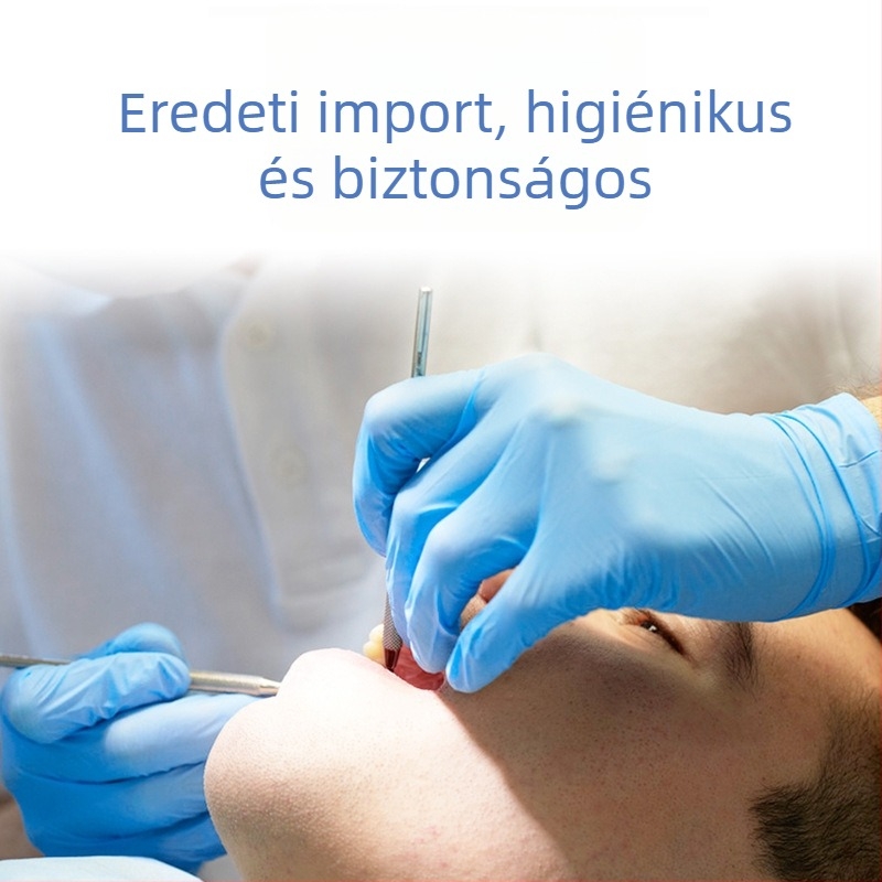 NM909BL Egyszer használatos nitril vizsgálati kesztyűk, vastagított és olajálló, ipari minőségű nitril kesztyűk háztartási használatra