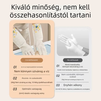 Latex kesztyűk háztartási használatra, mindennapi tisztítás, zöldségek mosása és téli kézvédelem