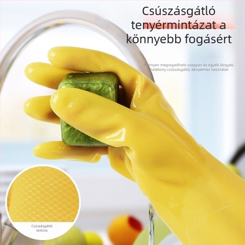 Pearl Oxford latex kesztyűk – 30 cm, vastagított, konyhára, menzára és háztartási használatra