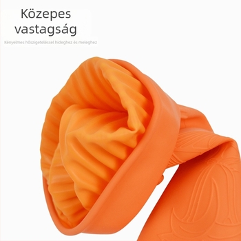 Vastag latex kesztyűk konyhai és háztartási tisztításra, hosszú vízálló kesztyű, nagy méret
