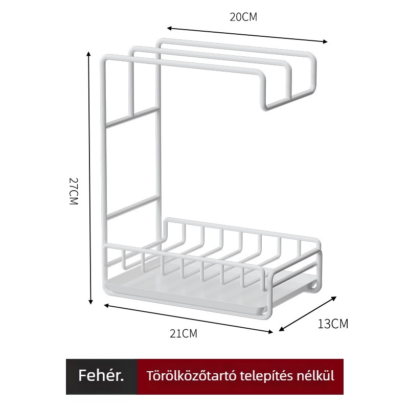 Konyhai törölközők falra szerelhető szárító polc