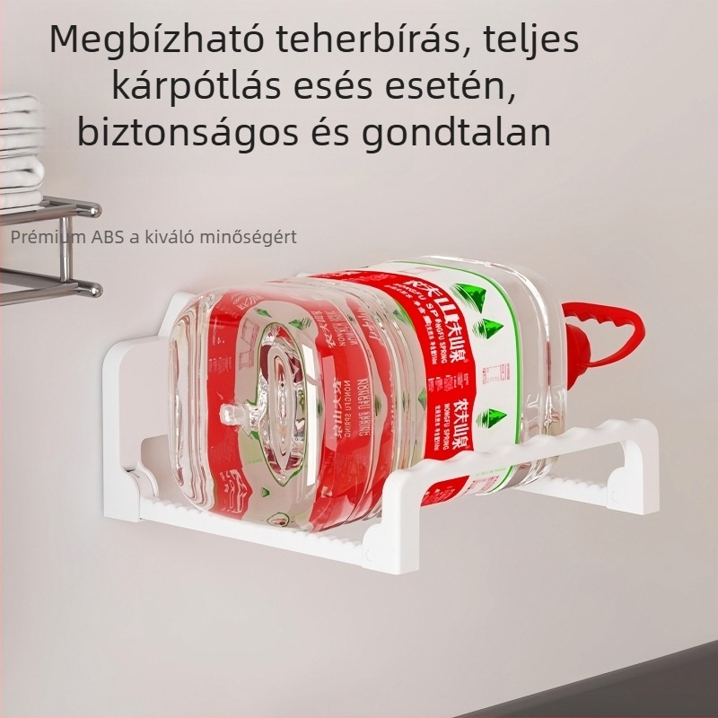 Fali mosdóállvány kampókkal, fúrás nélkül, konyha és fürdőszoba tároló