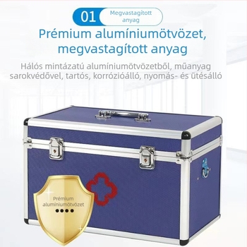 Elsősegély-készlet és gyógyszer-tároló doboz otthoni használatra