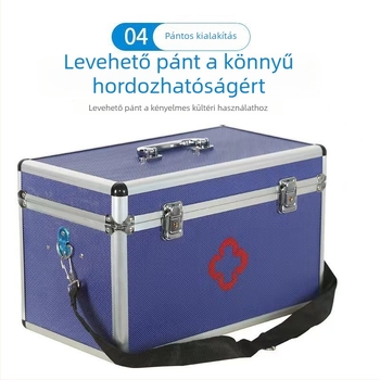 Elsősegély-készlet és gyógyszer-tároló doboz otthoni használatra