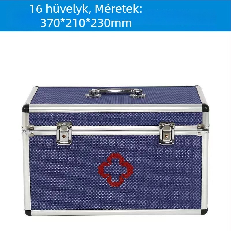 Elsősegély-készlet és gyógyszer-tároló doboz otthoni használatra