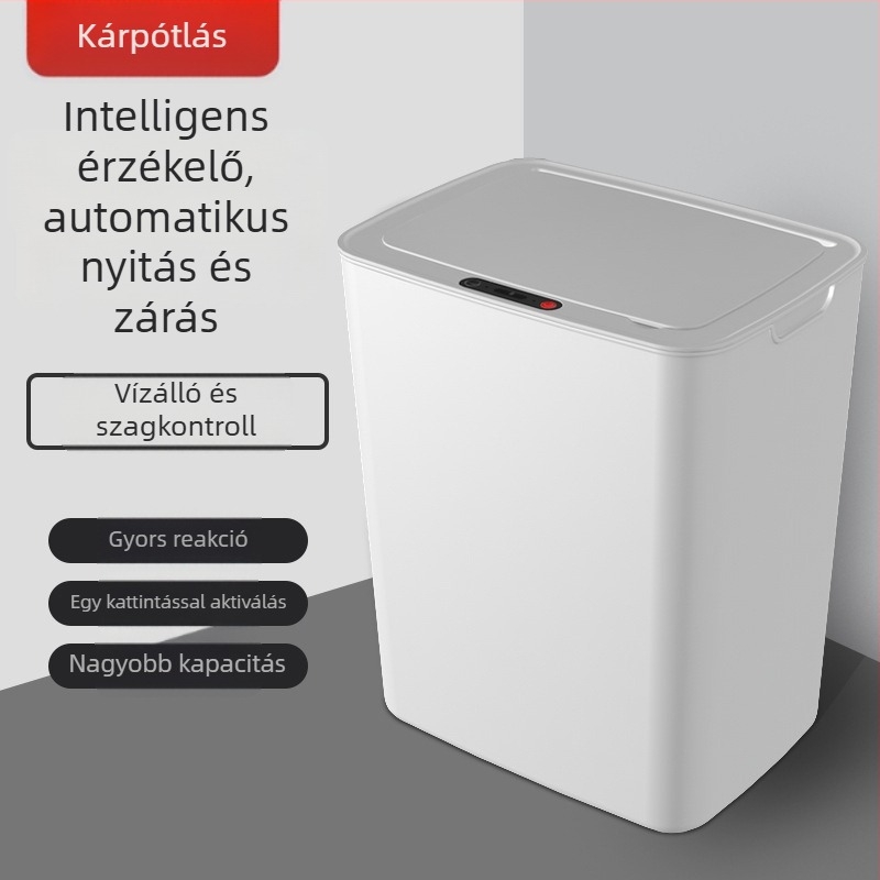 25 intelligens szenzoros szemetes, teljesen automata fedéllel, nappaliba, konyhába és fürdőszobába