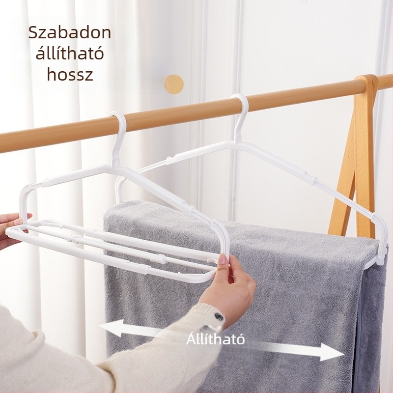 Teleszkópos, összecsukható ruhatartó, csúszásmentes, helytakarékos otthonra és kollégiumba