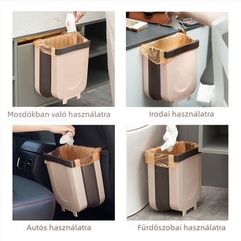Konyhai felakasztható, összecsukható szemetes