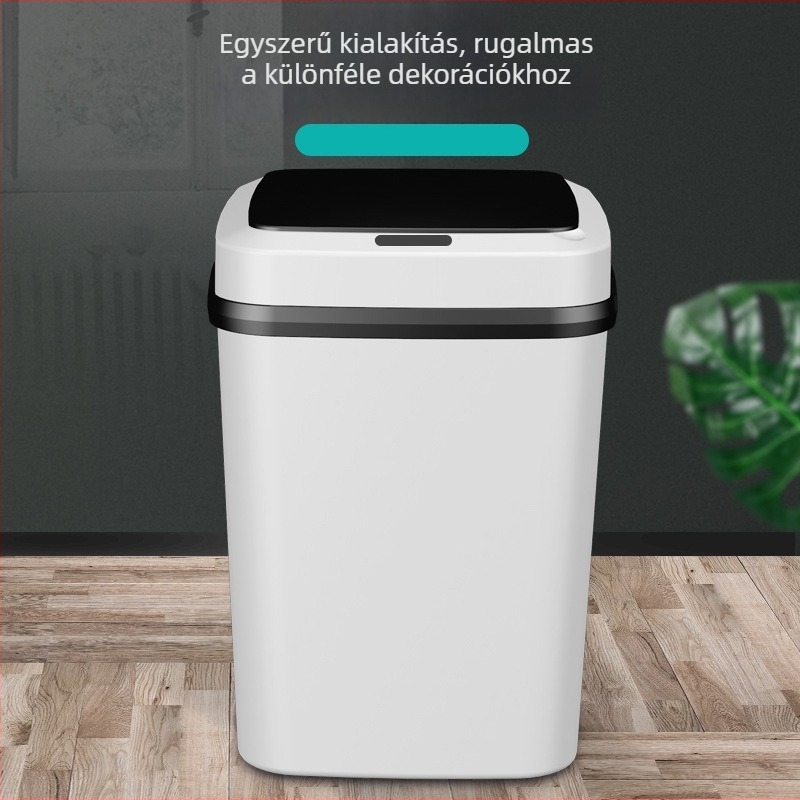 Elektromos szemetes intelligens szenzoros fedéllel, 12 literes, háztartási használatra