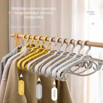 Vastagított ruhafogas varrat nélküli széles vállú kabátok és öltönyök számára, otthoni tárolás