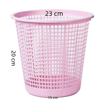 Moderne, minimalistikus műanyag szemetes fedél nélküli, hordó alakú, kapacitás legfeljebb 4 liter, konyha, fürdőszoba és iroda számára