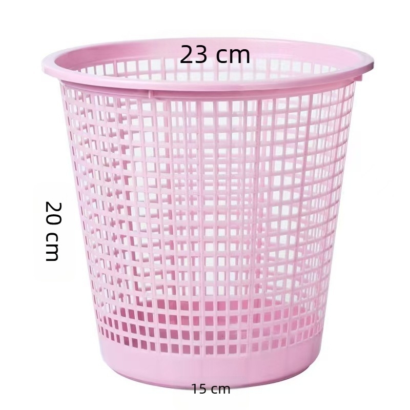 Moderne, minimalistikus műanyag szemetes fedél nélküli, hordó alakú, kapacitás legfeljebb 4 liter, konyha, fürdőszoba és iroda számára