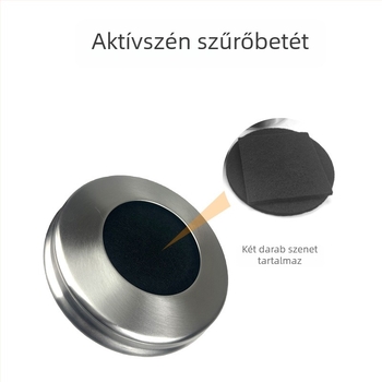 5 literes rozsdamentes acél konyhai hulladéktartó fedővel