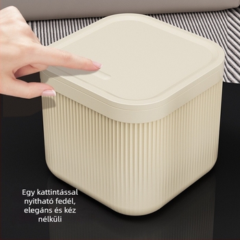 Aranyos, kompakt asztali szemetes, mini modell otthonra, kollégiumba, nappaliba és irodába – stílusos dizájn