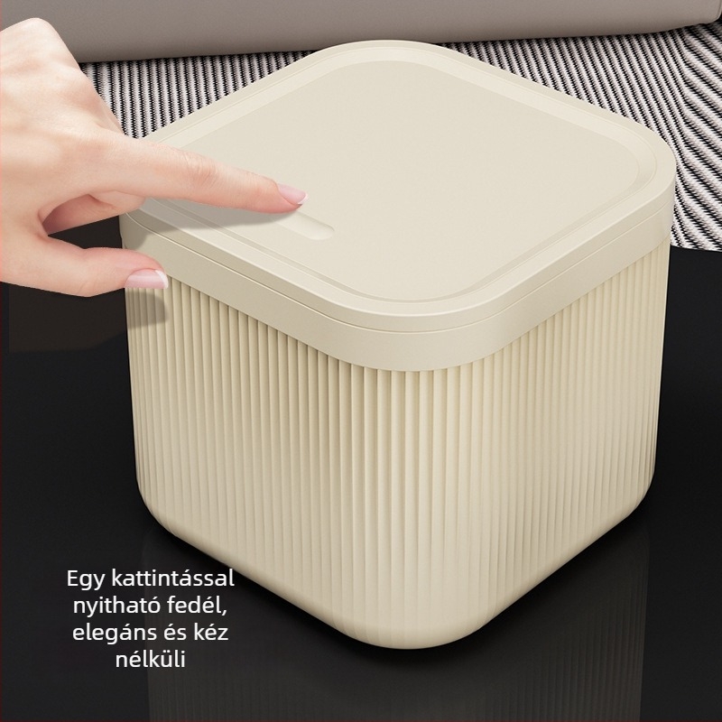 Aranyos, kompakt asztali szemetes, mini modell otthonra, kollégiumba, nappaliba és irodába – stílusos dizájn