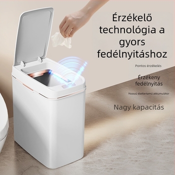 Intelligens szenzoros kuka fedéllel, négyszögletes, 13–17 L, otthoni használatra