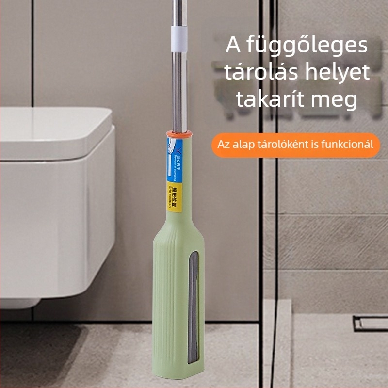 Háztartási PVA felmosó, összecsukható, kéz nélküli kinyomás, fej szivacs, teleszkópos nyél 120-140 cm