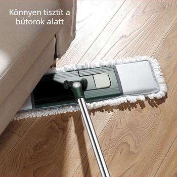 55 cm-es lapos mop pamutszál fejjel, nagy felületekhez, háztartási használatra