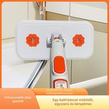 Háztartási kendő-mop krokodil-klipszel, rongyokhoz, kéz nélküli padlótisztítás