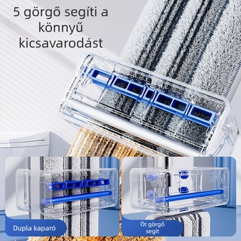 Otthoni felmosó Enjoy the Beauty of Home — érintésmentes tisztítás egy mozdulattal, száraz és nedves használat, sík felmosó mikroszálas párnával